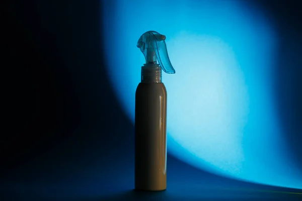 Weiße Flasche Mit Creme Shampoo Für Haare Duschgel Farbigen Hintergrund — Stockfoto