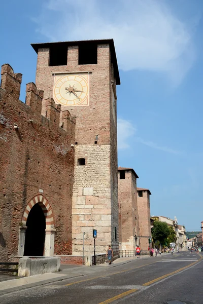 Castillo de Castelvecchio en Verona, Italia . — Foto de Stock