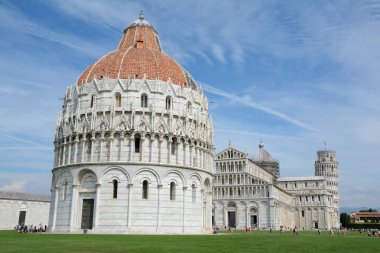 Vaftizhane, katedral ve Pisa leaning tower