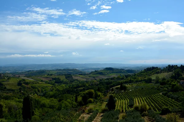 Aerial krajobraz Tuscany — Zdjęcie stockowe