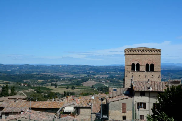 View of San Gimignano city in Tuscany, Italy. — Stock Photo, Image