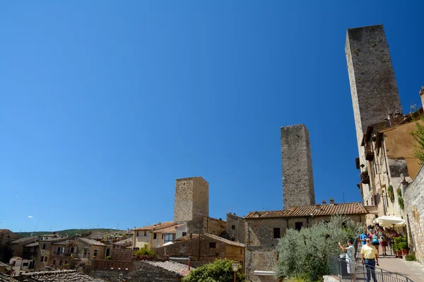 Vue de la ville de San Gimignano en Toscane, Italie . — Photo