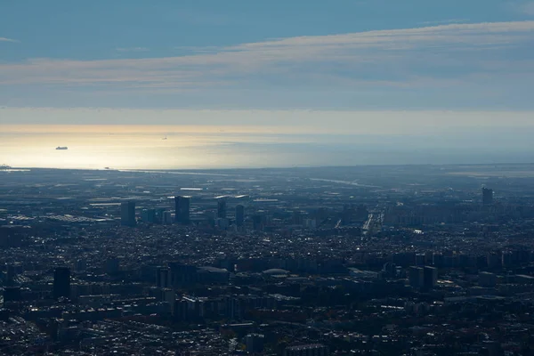 Вид з повітря на місто Барселона в Іспанії . — стокове фото