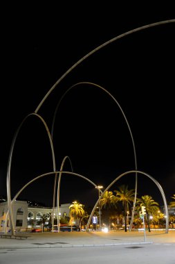 İspanya, Barcelona 'daki Placa del Portal de la Pau Anıtı 