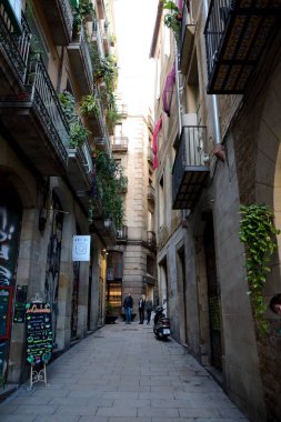 Barcelona City, İspanya dar sokak