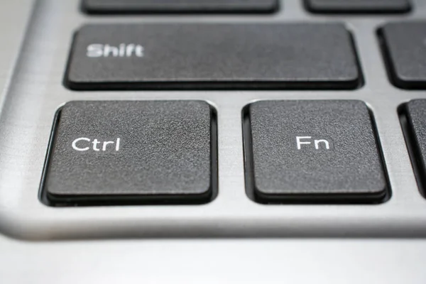 Moderne laptop toetsenbord closeup Rechtenvrije Stockfoto's