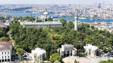 Istanbul Üniversitesi havadan görünümü