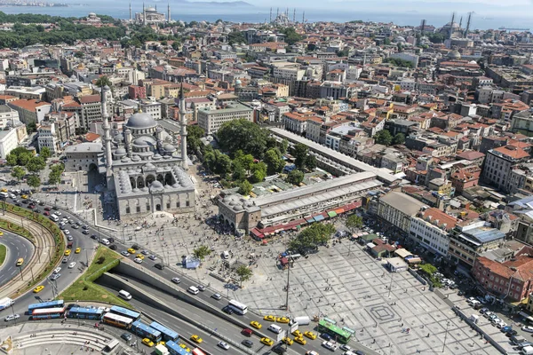 Bayazıt Camii Kapalıçarşı Istanbul Havadan Görünümü — Stok fotoğraf