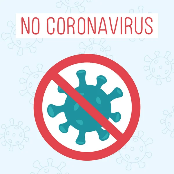 Konzept Des Coronavirus Mit Slogan Und Verbotsschild Covid Quarantäne Stopp Stockillustration