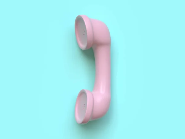 Rendering Pink Telephone Technology — Stock Photo, Image