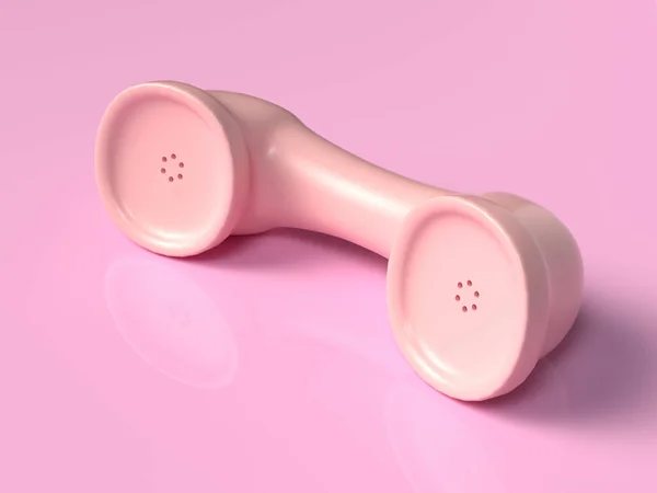 Візуалізація Технології Рожевого Телефону — стокове фото
