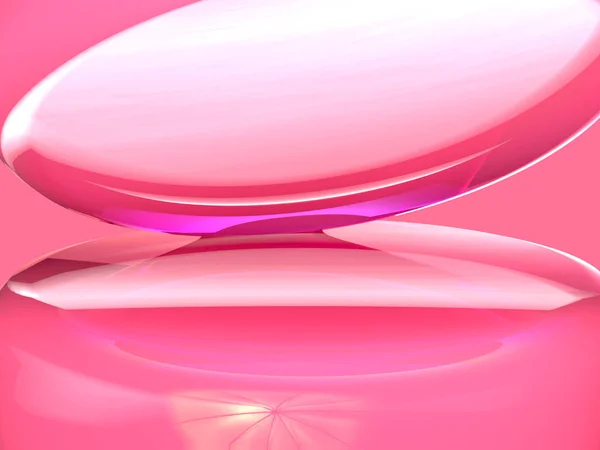 特写镜头抽象背景粉色光泽3D渲染 图库照片