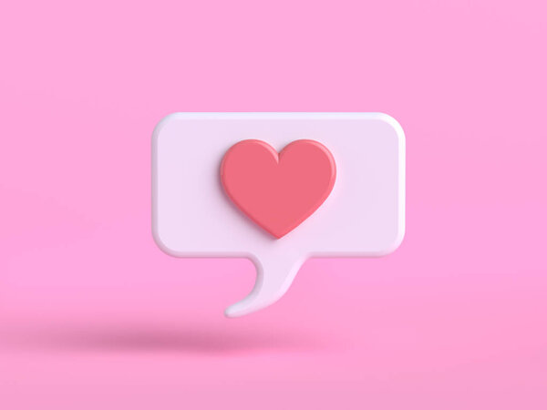 Love emotion cartoon character pink emoji 3d render — Stock Image Love Emotion Cartoon Character Pink Emoji Render — Stock Photo, Image