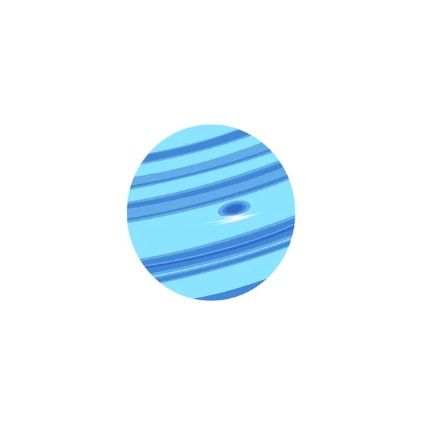 Netuno é o oitavo planeta do sistema solar — Vetor de Stock