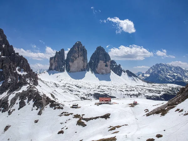 Tre Cime di Lavaredo montagna delle Dolomiti — Foto Stock