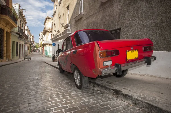 Starý Styl Vintage Auto Zaparkované Ulici — Stock fotografie