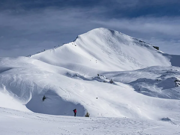 Winterlandschap in de Italiaanse Alpen — Stockfoto