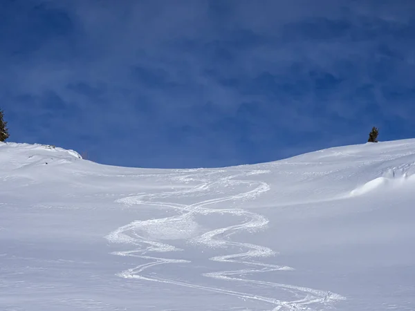 Winterlandschap in de Italiaanse Alpen — Stockfoto