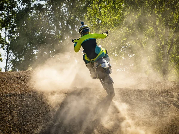 Motocross scene on a trail — Stock Photo, Image