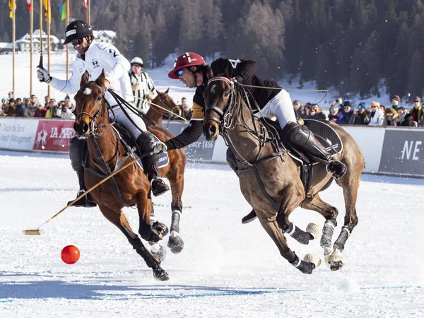 St. Moritz - 26 Ocak 2020: Snow Polo Dünya Kupası St.Moritz 2020