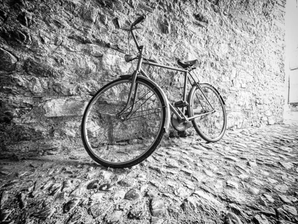 Bicicleta Velha Beco — Fotografia de Stock