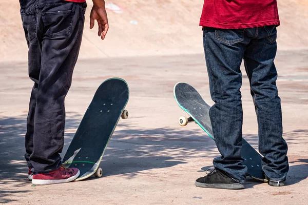 Gros Plan Sur Saut Skateboard — Photo