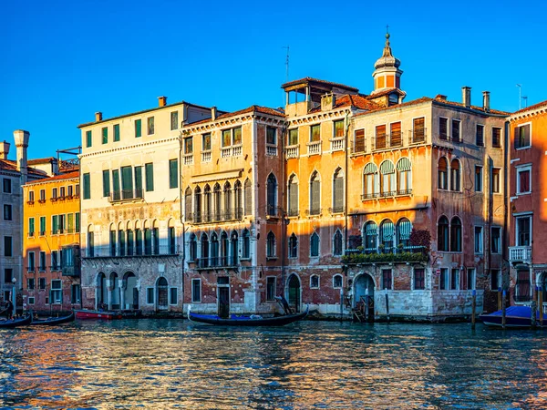 Fachadas Edificios Canal Grande Venecia — Foto de Stock