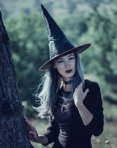 Belle sorcière Halloween — Photo