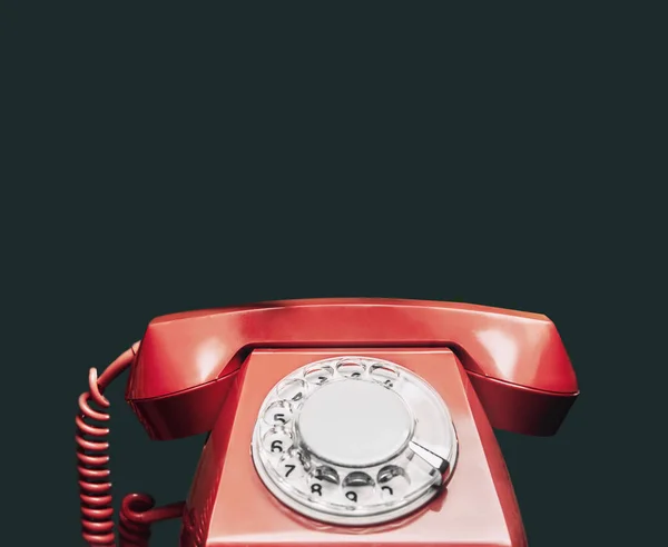 Vintage czerwony telefon. — Zdjęcie stockowe