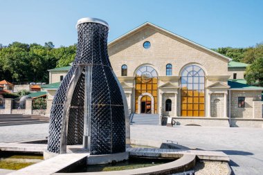 Abrau-Durso, Rusya Federasyonu, 12 Eylül 2017: anıt Çeşmesi