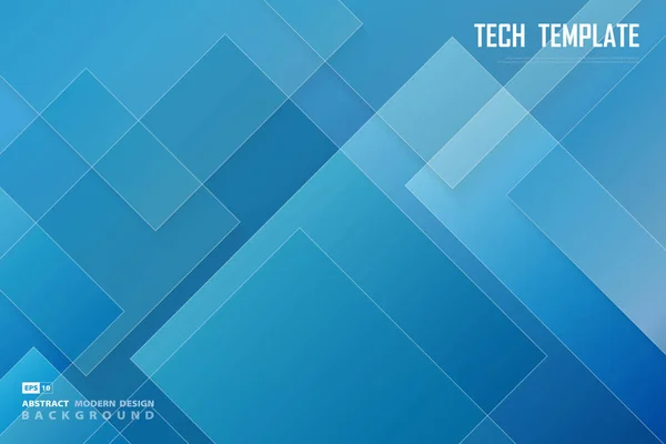 Projeto de tecnologia azul e branco abstrato de fundo de apresentação mínima . — Vetor de Stock