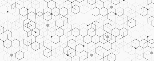 Abstract wide presentation of block chain technology artwork background. Use for ad, poster, template design, cover, annual, report. illustration vector eps10