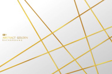 Soyut altın çizgi şablonu tasarım kapak şablonu arka planı. Reklam, poster, sanat eseri, şablon tasarımı için kullan. Resim vektörü eps10