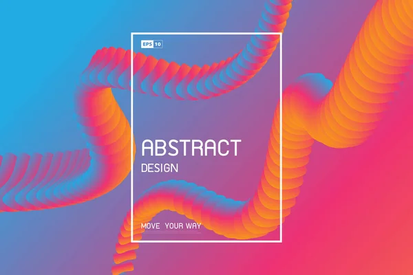 Abstrakte Verlaufsfarbe Des Futuristischen Designs Fließenden Kunstwerks Welligen Hintergrund Verwendung — Stockvektor