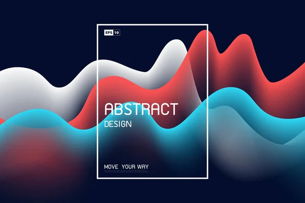 Abstrakte Wissenschaft Farbe Linie Tech Design Der Textur Kunstwerk Welligen — Stockvektor