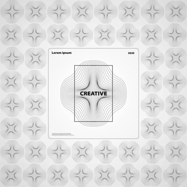 Abstrakte Geometrische Maschenform Linienmuster Hintergrund Verwendung Für Werbung Poster Grafiken — Stockvektor