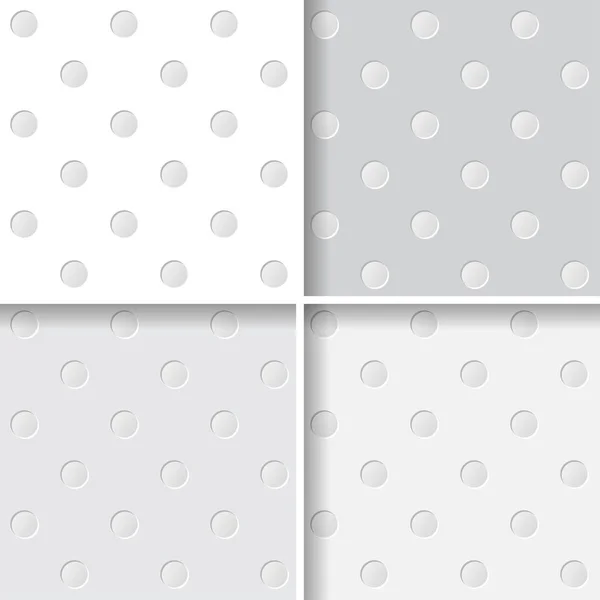 Polka stippen naadloos patroon — Stockvector