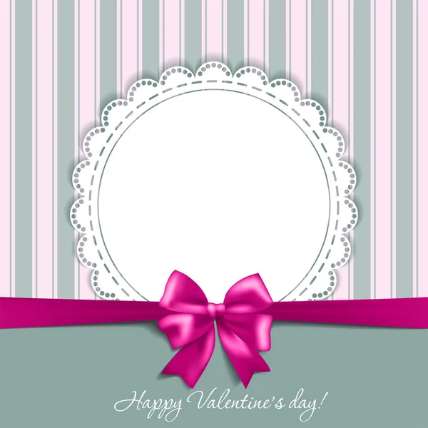 弓を使ってバレンタイン カード — ストックベクタ