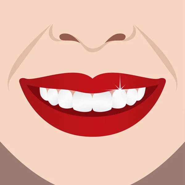 Smiling girl illustration Royalty Free Stock Vectors