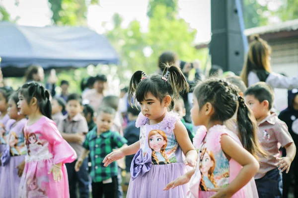 Chiang Mai Tailândia Janeiro 2020 Crianças Tailandesas Enérgicas Participam Das — Fotografia de Stock