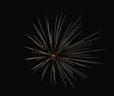 Siyah arkaplanda soyut havai fişekler