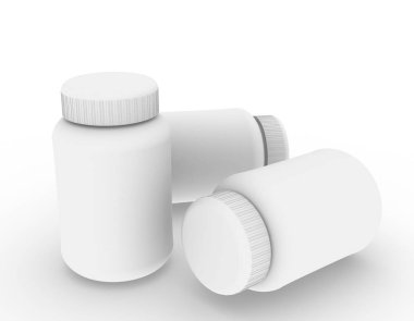 şablon boş plastik kase modelleme beyaz arkaplan, 3D görüntüleme