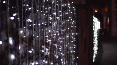 Wall Decorated With Lights