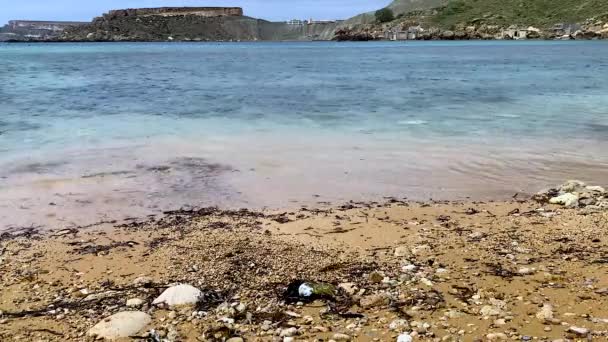 Malta paisajes marinos. Paisajes encantadores de la isla de Malta . — Vídeos de Stock