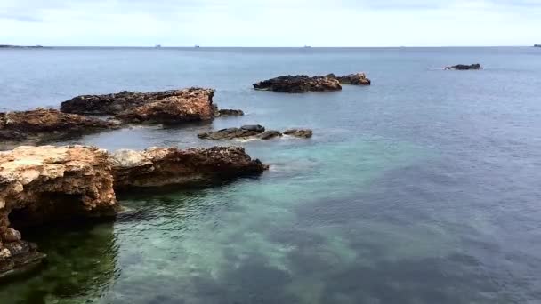 Maltas kustlandskap. Härliga landskap på ön Malta. — Stockvideo