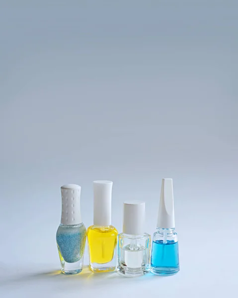 Een set nagelverzorgingsproducten. Manicure. — Stockfoto