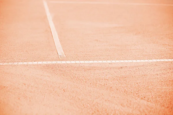 テニスコートの砂と砂利のベース. — ストック写真