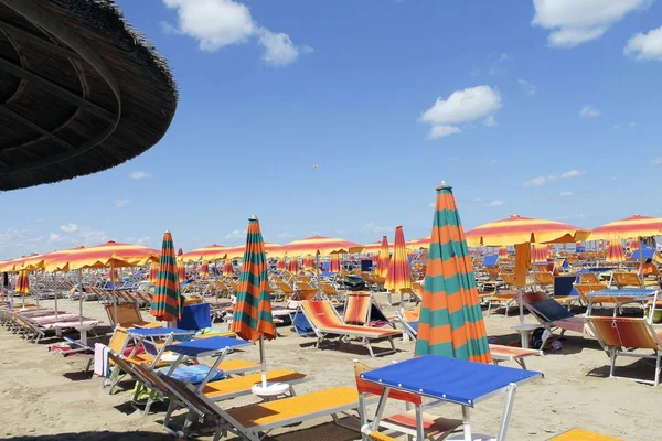 Gatteo strand az Adriai-tengernél, Olaszország — Stock Fotó