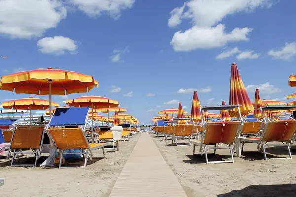 Гаттео пляжі на узбережжі Адріатичного моря в Італії — стокове фото