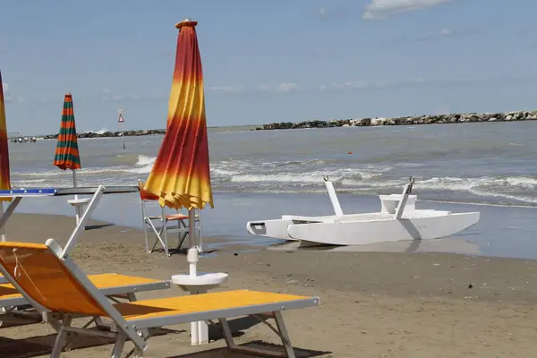 Plage de Gatteo sur la mer Adriatique en Italie — Photo